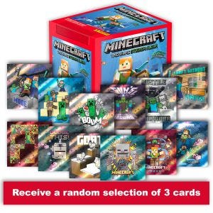 MINECRAFT STICKERS COLLECTION ™ - Box of 50 packets + set of 3 L.E. cards